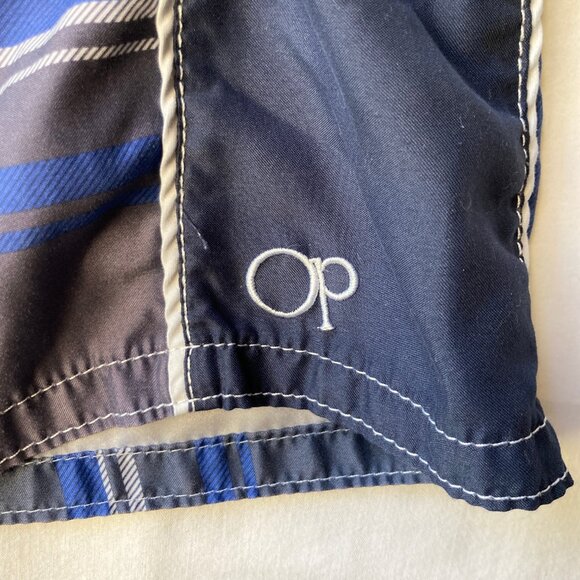 O'Neill Plaid Swim Trunks Mens Size 30 Black Blue Board Shorts Bathing Suit - Picture 5 of 13